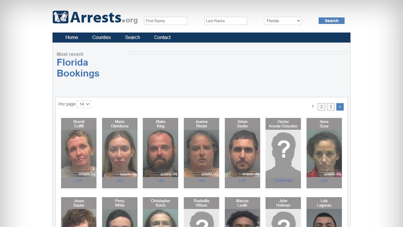 Florida Arrests and Inmate Search